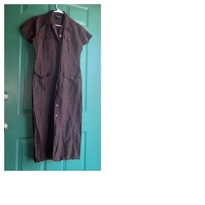 Zoey & Beth size medium brown button dress